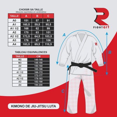 BJJ Competition Kimono - Luta Model - White Limited Edition (Aquarioss)