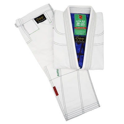 BJJ Competition Kimono - Luta Model - White Limited Edition (Aquarioss)