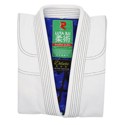 BJJ Competition Kimono - Luta Model - White Limited Edition (Aquarioss)
